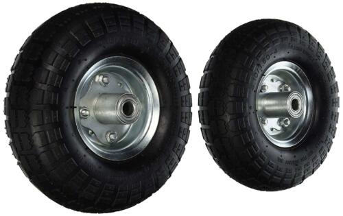 (2) 10" Air Tires Wheels For Handtruck Dolly Go Kart Wagon Hand Truck Free Ship