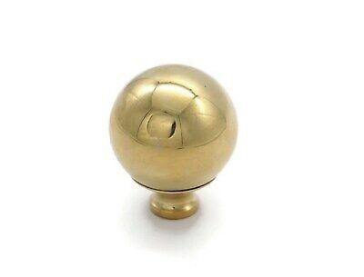Brass Bed Finial Cannon Ball Bed Frame 1 3/4 Diameter X 2 1/4" High, 3/8" Thread